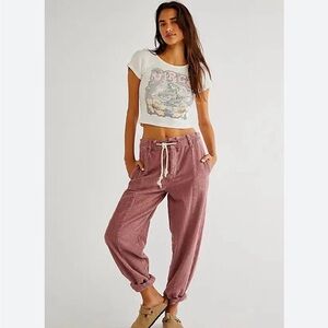 FREE PEOPLE MISSING ME BARREL CORD PANTS